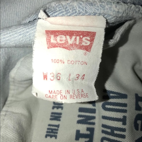 Levi's Authorized Vintage 501 XX Made In USA Mens Blue Jeans Pants Size 36x34 - Picture 11 of 16